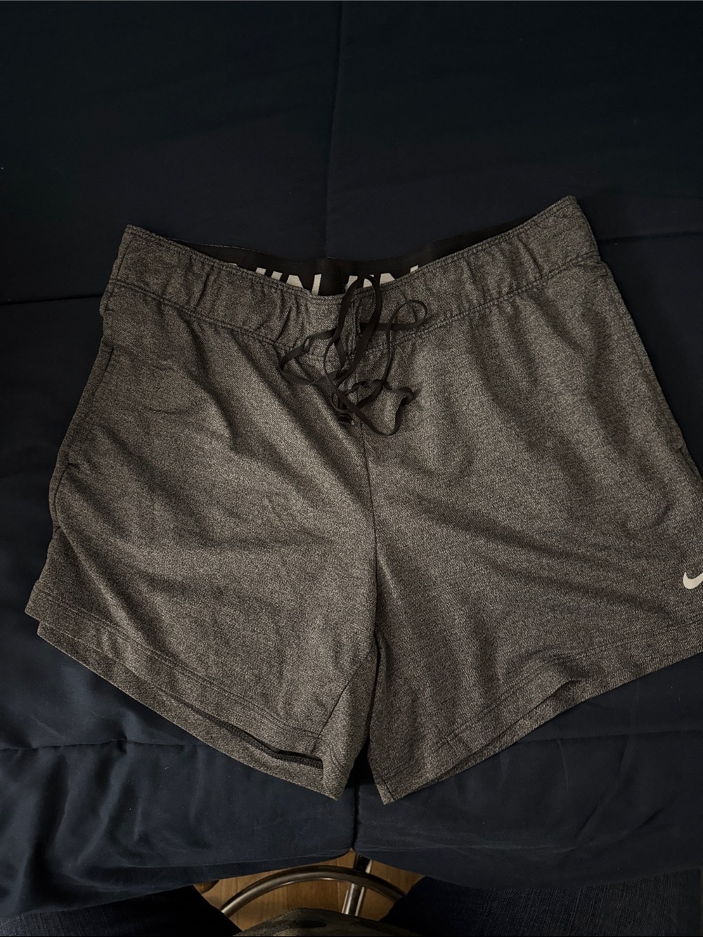 Nike Women’s Charcoal Athletic Shorts with Drawstring